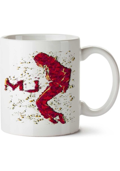 Michael Jackson Mj Iki Tarafı Baskılı Kupa Bardak