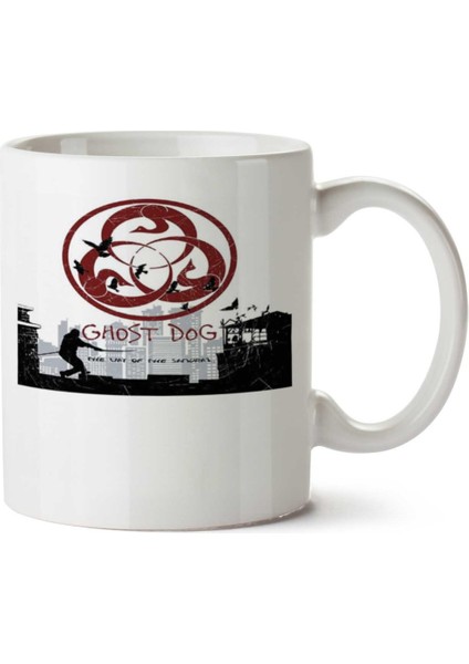 Ghost Dog Iki Tarafı Baskılı Kupa Bardak