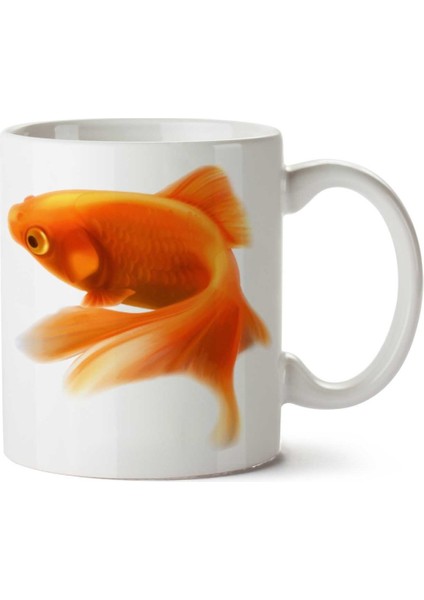 Japon Balığı Iki Tarafı Baskılı Kupa Bardak