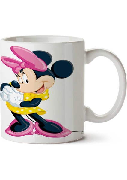 Minnie-Mouse-Png-Picture Iki Tarafı Baskılı Kupa Bardak