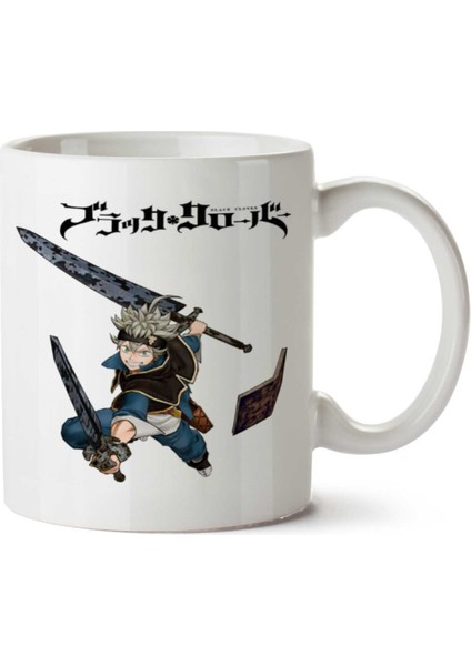 Black Clover - Anime.png Iki Tarafı Baskılı Kupa Bardak