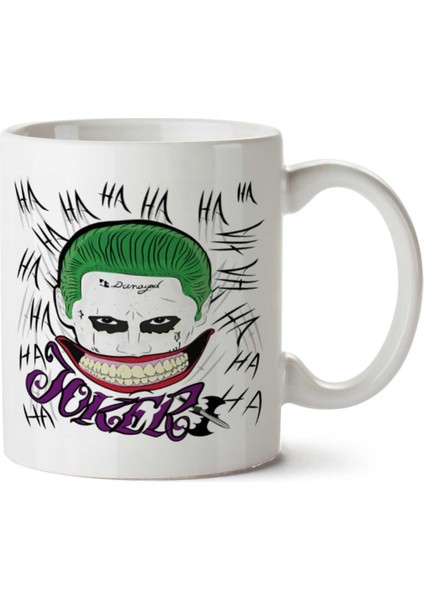 Joker Ha Ha Ha Iki Tarafı Baskılı Kupa Bardak