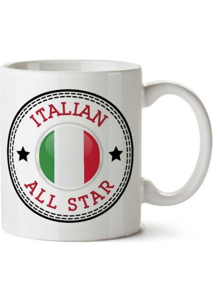 Converse Italian All Star Iki Tarafı Baskılı Kupa Bardak