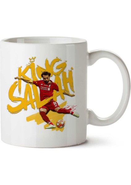 Mohamed Salah Muhammed Salah King Salah Iki Tarafı Baskılı Kupa Bardak