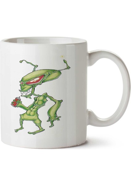 Alien Boy Iki Tarafı Baskılı Kupa Bardak