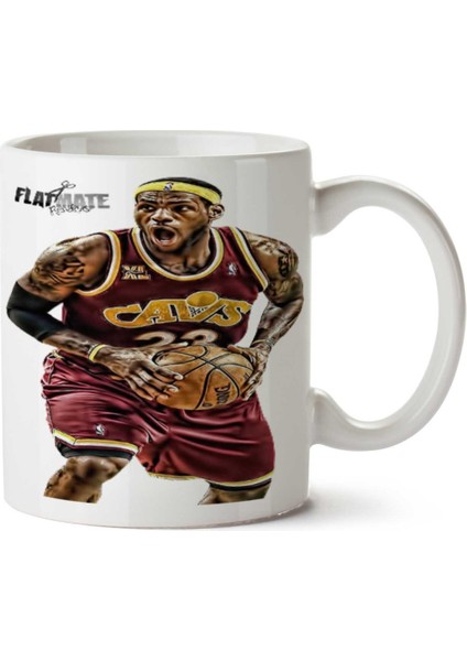 Lebron James Nba Iki Tarafı Baskılı Kupa Bardak