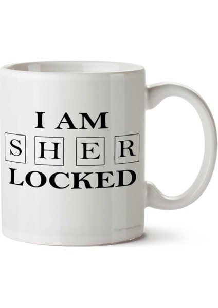 I Am Sher Locked Bykk Iki Tarafı Baskılı Kupa Bardak