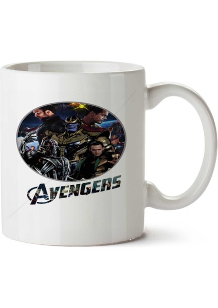 Avengers2.png Iki Tarafı Baskılı Kupa Bardak