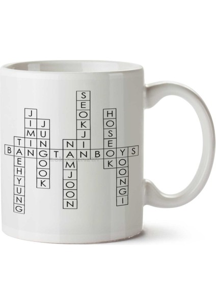 Bts Bangtan Boys Names Iki Tarafı Baskılı Kupa Bardak