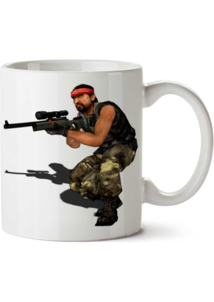 Counter-Strike-Free-Png-Image Iki Tarafı Baskılı Kupa Bardak