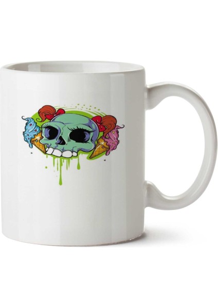 Kuru Kafa Kurukafalar 68 Iki Tarafı Baskılı Kupa Bardak