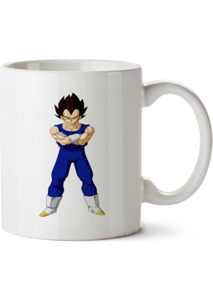 Dragon Ball Gt Vegeta Iki Tarafı Baskılı Kupa Bardak