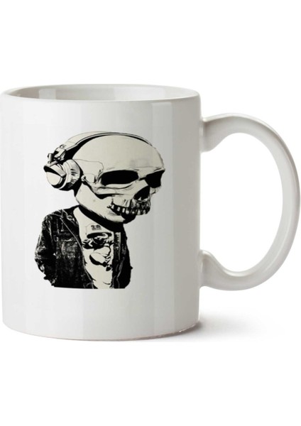 Kuru Kafa Kurukafalar 57 Iki Tarafı Baskılı Kupa Bardak