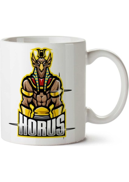 Horus Iki Tarafı Baskılı Kupa Bardak