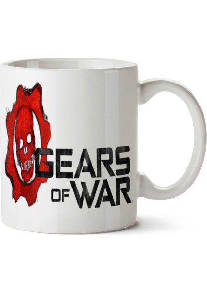 Gears-Of-War-Png-File Iki Tarafı Baskılı Kupa Bardak