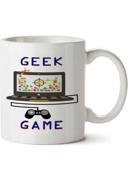 Geek Game Pc Iki Tarafı Baskılı Kupa Bardak