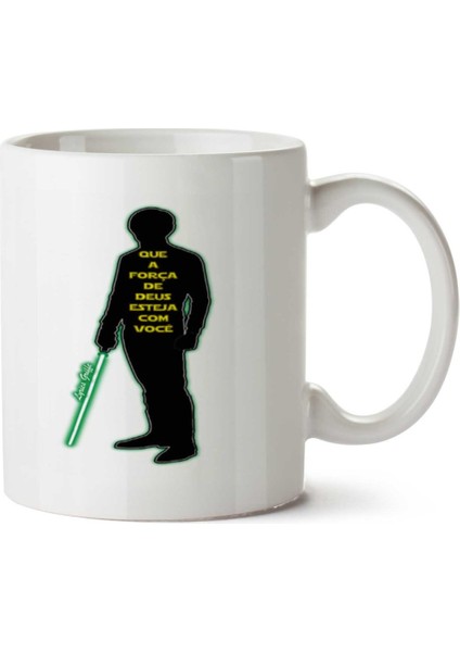 Força De Deus Iki Tarafı Baskılı Kupa Bardak