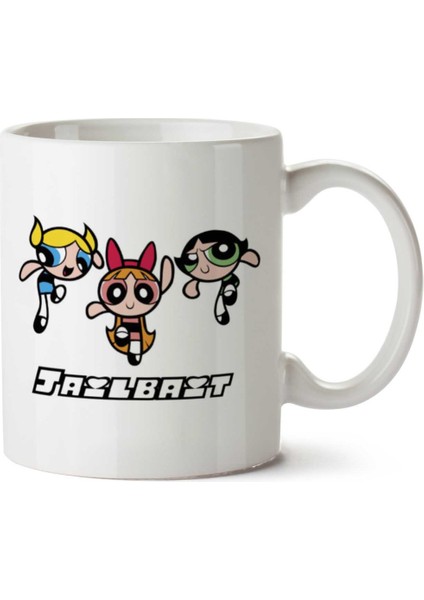 Powerpuff Girls Jailbait Iki Tarafı Baskılı Kupa Bardak