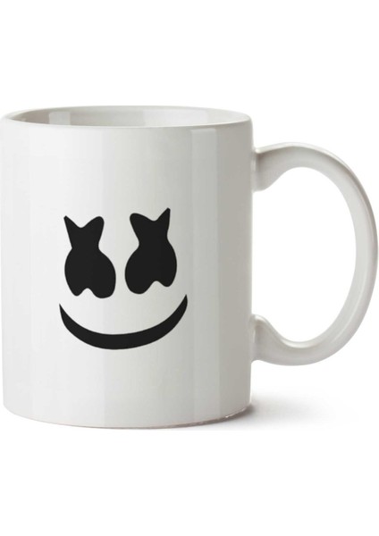Dj Marshmello Iki Tarafı Baskılı Kupa Bardak