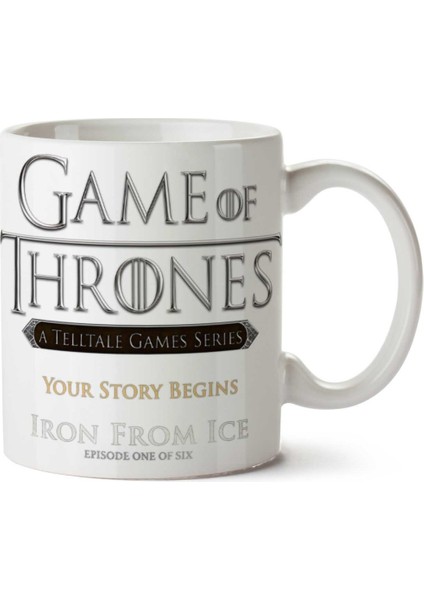 Game-Of-Thrones-Logo-Png-Image Iki Tarafı Baskılı Kupa Bardak