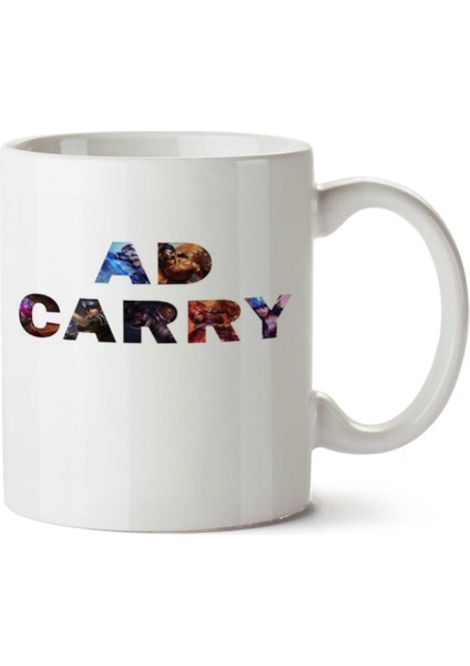 Ad Carry Iki Tarafı Baskılı Kupa Bardak