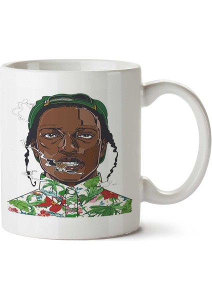 Asap Rocky.png Iki Tarafı Baskılı Kupa Bardak