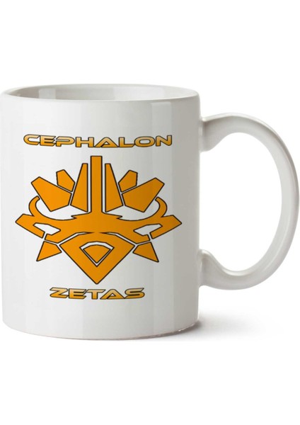 Cephalonzetas Iki Tarafı Baskılı Kupa Bardak