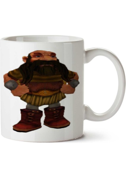 Dwarf-Png-Image Iki Tarafı Baskılı Kupa Bardak