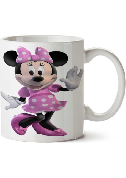 Minnie-Mouse-Free-Png-Image Iki Tarafı Baskılı Kupa Bardak