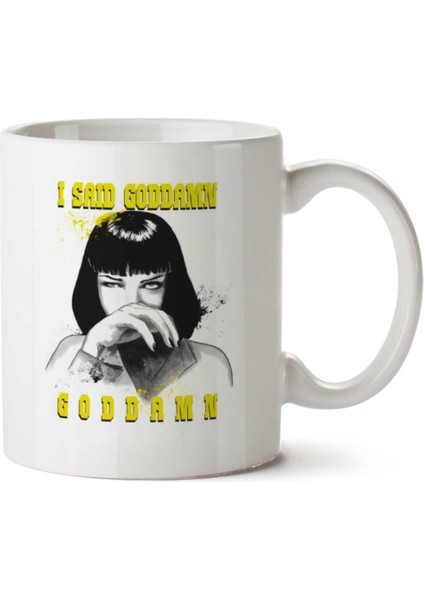 Pulp Fiction 3 Iki Tarafı Baskılı Kupa Bardak