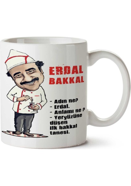 Erdal Bakkal 3 Iki Tarafı Baskılı Kupa Bardak