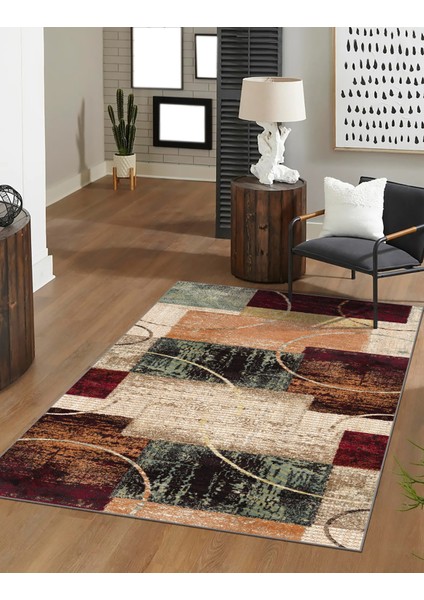 Modern Dijital Baskı Dört Mevsim Yıkanabilir Kaymaz Taban Salon Halısı Mutfak Halısı Yolluk
