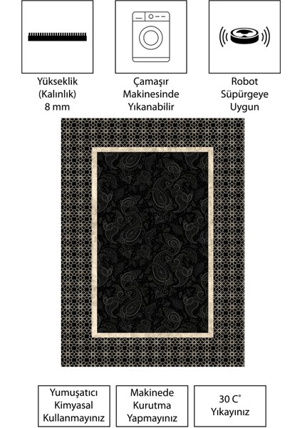 Modern Dijital Baskı Dört Mevsim Yıkanabilir Kaymaz Taban Salon Halısı Mutfak Halısı Yolluk