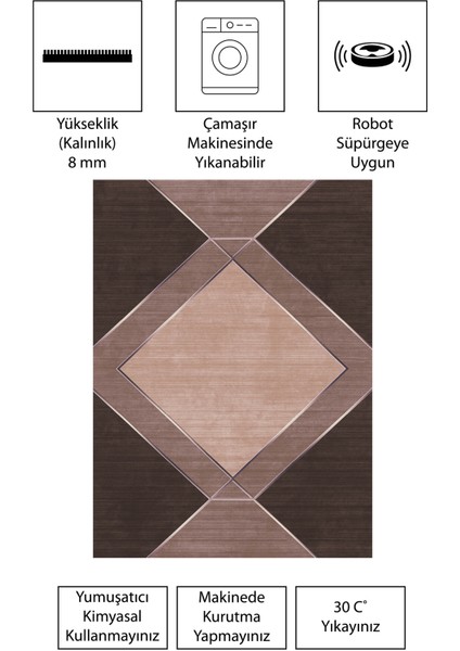 Modern Dijital Baskı Dört Mevsim Yıkanabilir Kaymaz Taban Salon Halısı Mutfak Halısı Yolluk