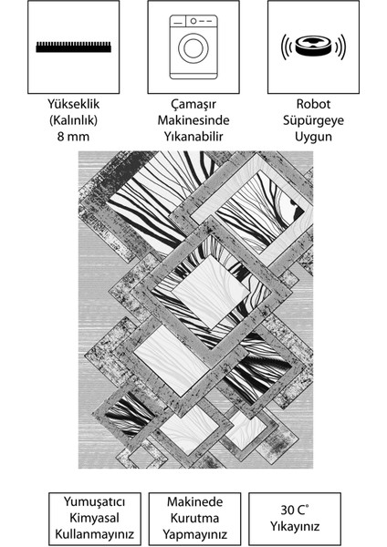 Modern Dijital Baskı Dört Mevsim Yıkanabilir Kaymaz Taban Salon Halısı Mutfak Halısı Yolluk modelleri