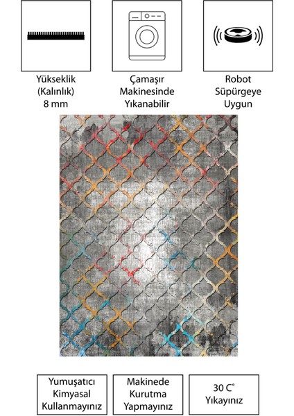 Modern Dijital Baskı Dört Mevsim Yıkanabilir Kaymaz Taban Salon Halısı Mutfak Halısı Yolluk modelleri