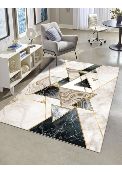 Modern Dijital Baskı Dört Mevsim Yıkanabilir Kaymaz Taban Salon Halısı Mutfak Halısı Yolluk