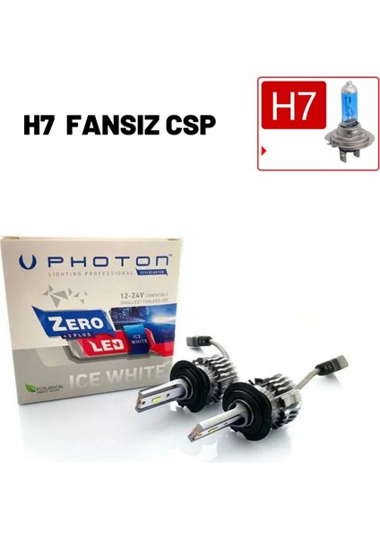 Zero H7  Fansız LED Şimşek Etkili LED Xenon