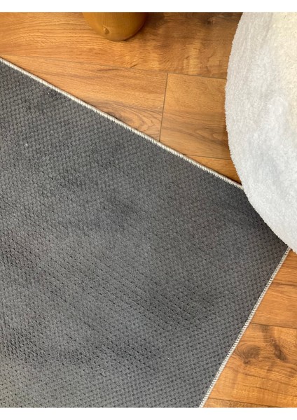 Boncuk Soft Kaymaz Taban Oda Salon Koridor Mutfak Halı Yolluk Kesme Halı Kilim Antrasit modelleri