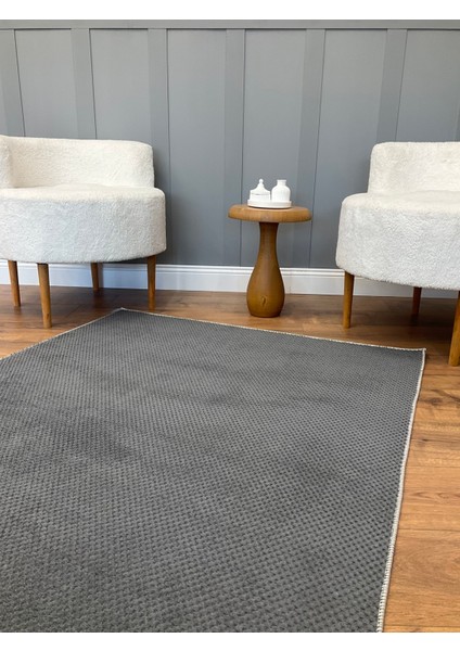 Boncuk Soft Kaymaz Taban Oda Salon Koridor Mutfak Halı Yolluk Kesme Halı Kilim Antrasit fırsatları