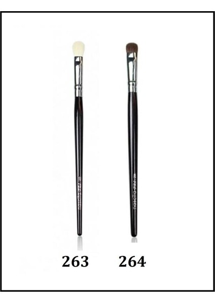 Pro Gölgelendirme Fırçası 264 + Pro Far Karıştırma Fırçası 263 Özel 2'li Set