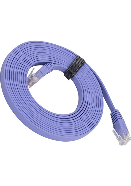 Powermaster Cat6 Ethernet Network Internet Kablosu Yassı Flat Kablo 3 Metre