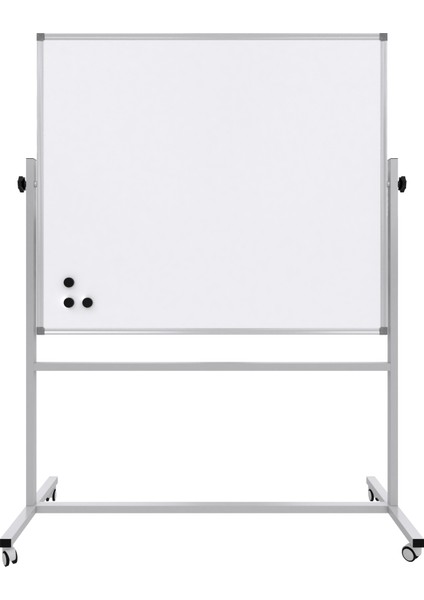 120X200 cm Mıknatıs Yüzey 360° Dönerliayaklı Çift Taraflı Tekerlekli Mobil Yazı TAHTASI-PAN572