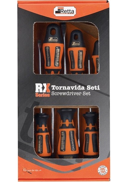 Retta RXS-6000 Rx Serisi 6lı Tornavida Seti