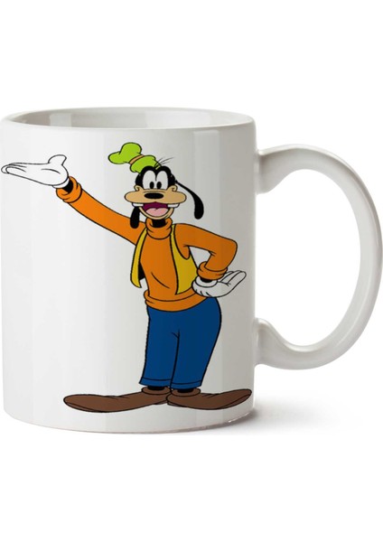 Goofy-Png Iki Tarafı Baskılı Kupa Bardak