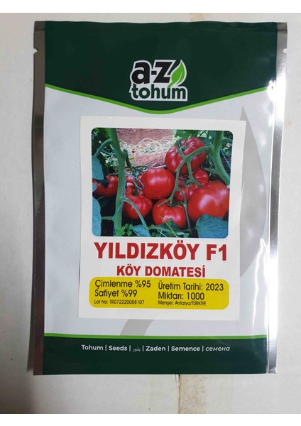Yıldız Köy F1 Yarı Sırık Hibrit Domates Tohumu 1.000 Adet