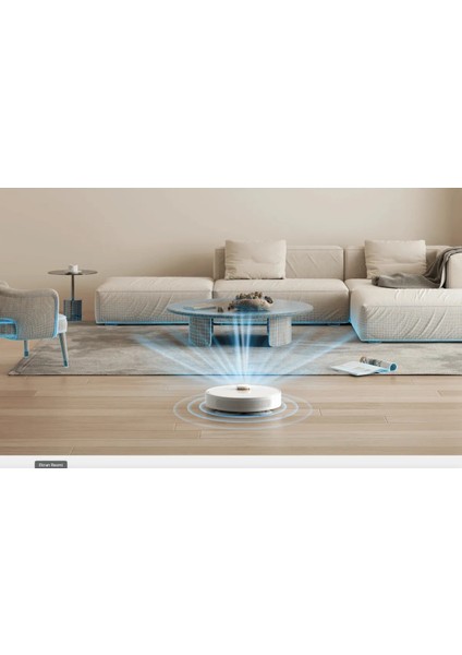 Ultra Premium 3D Engellerden Kaçınma, Halı Kenarı Tanımlama, Çift Ped Basınçlı Paspas Özelliği Robot Süpürge+ + Luciole Beyaz Lambader Hediye!