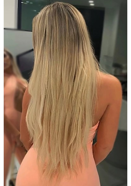 Isıya Dayanıklı Yıkanabilir Yarımay Çıtçıt Saç HT16 Bal KÖPÜĞÜ-DÜZ-60CM-110 Gr+2 Adet Yan Çıtçıt Saç indirimleri