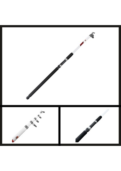 Uyguna-Yakala 60-120 gr Protackle Beacon 3.50 mt Teleskopik Kamış BEYAZ-AMS.036