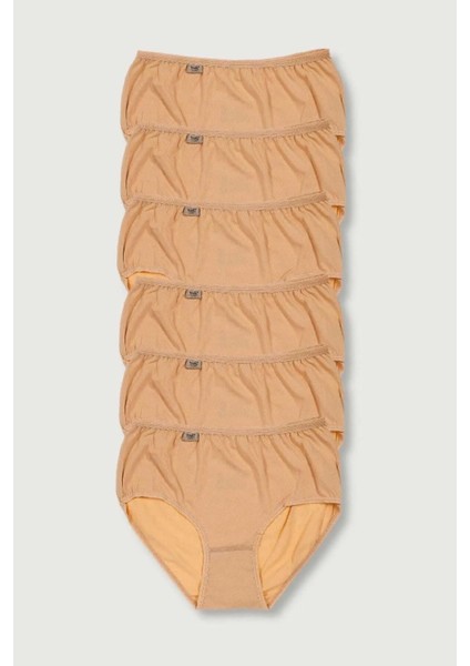 Kadın Likralı Yüksek Bel Bato Külot 0924 - 6 Adet